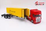  Mô hình xe tải container 1:50 huayi alloy 7648 