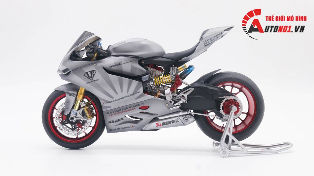 MÔ HÌNH SIÊU XE DUCATI 1199 PANIGALE CUSTOM DECAL LB PERFORMANCE 1:12 TAMIYA D034