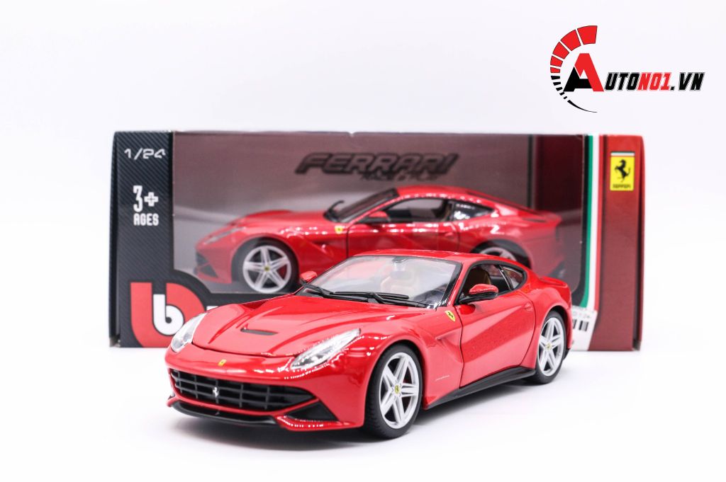MÔ HÌNH FERRARI F12 BERLINETTA RED 1:24 BBURAGO 1307