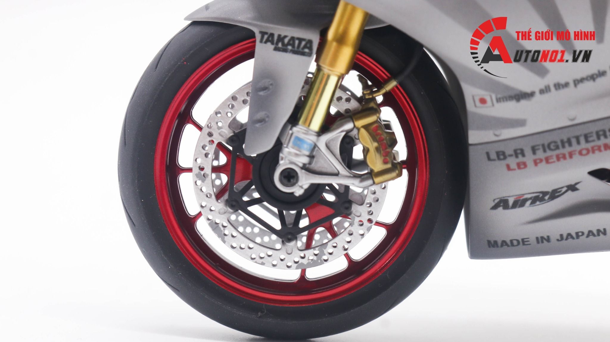  Mô hình xe cao cấp Ducati 1199 Panigale Custom Decal Liberty walk Performance nồi khô 1:12 Tamiya D034 