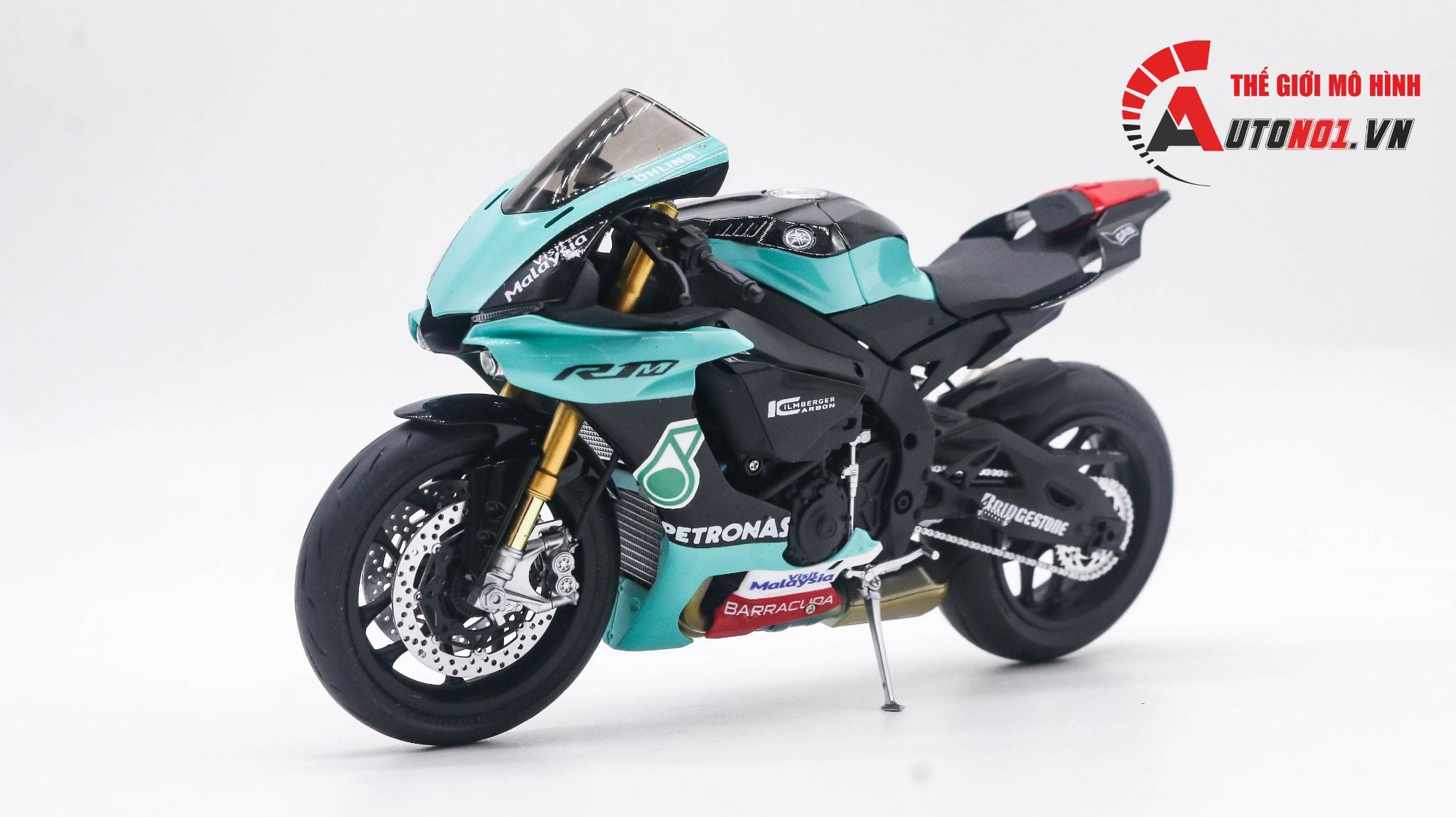  Mô hình xe Yamaha Yzf R1m Petronas 1:12 Tamiya D123c 