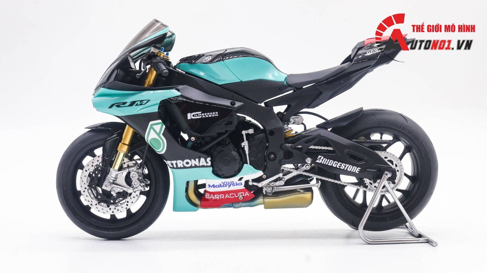  Mô hình xe Yamaha Yzf R1m Petronas 1:12 Tamiya D123c 