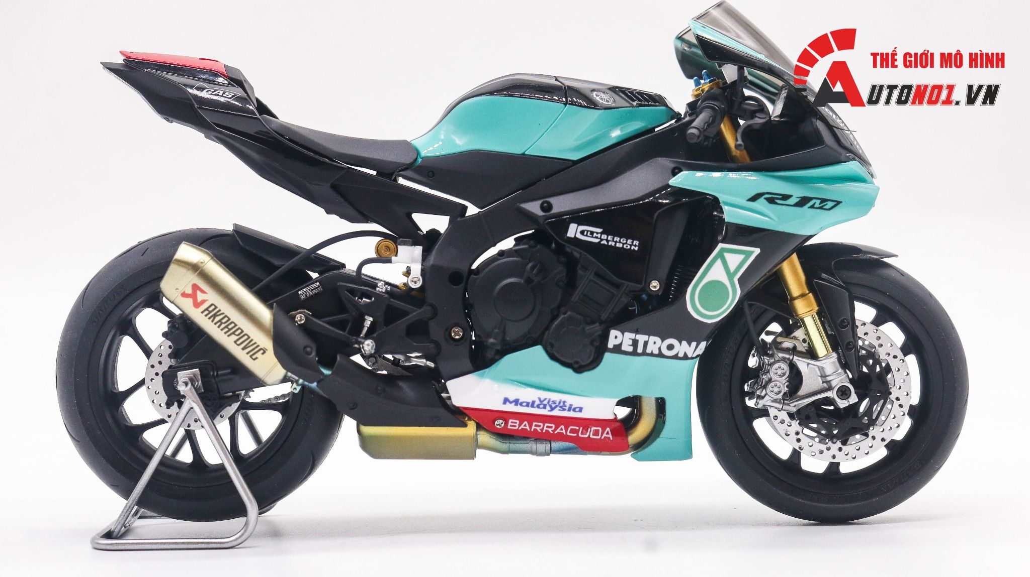  Mô hình xe Yamaha Yzf R1m Petronas 1:12 Tamiya D123c 