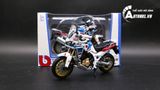  Mô hình xe Honda africa twin adventure white 1:18 Bburago MT080 