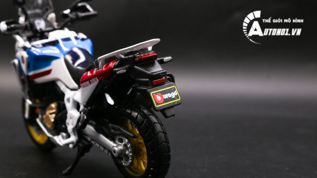 MÔ HÌNH XE HONDA AFRICA TWIN ADVENTURE WHITE 1:18 BBURAGO 7815