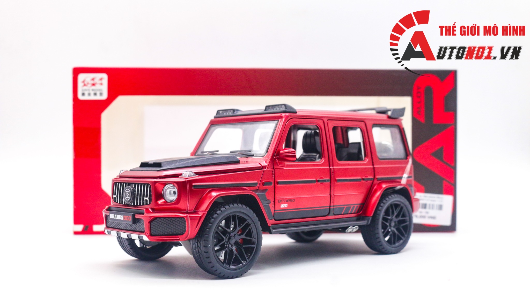  Mô hình xe Mercedes Benz Brabus G800 full open 1:22 Jiaye Model VB24143 8015 