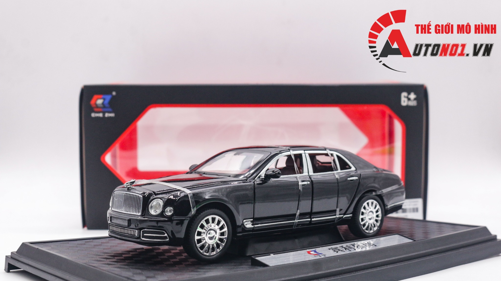  Mô hình xe Bentley Mulsane 2020 bầu trời sao full open đánh lái được tỉ lệ 1:24 Chezhi CZ144B OT035 