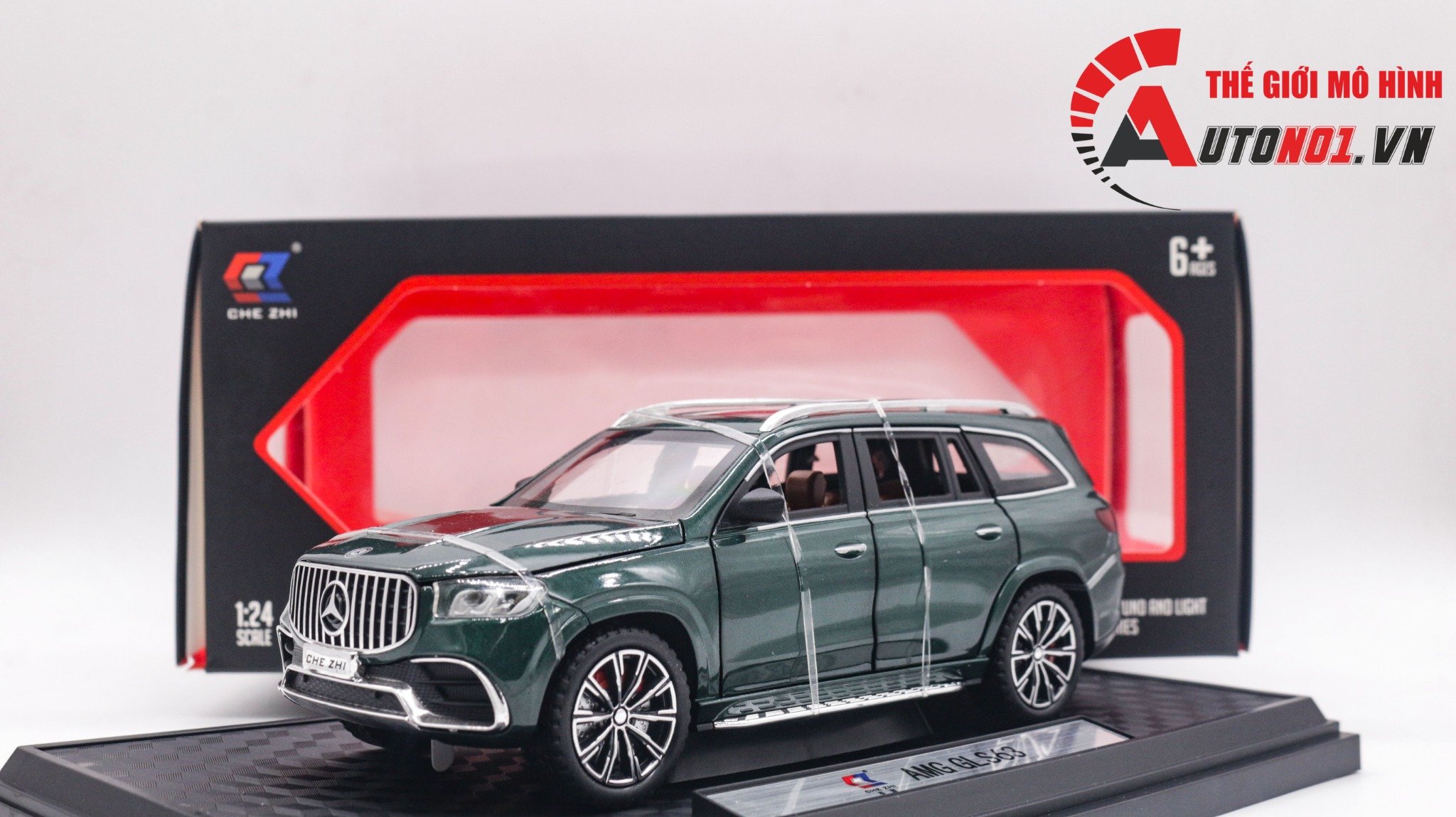  Mô hình xe Mercedes - Benz GLS63 AMG full open - đánh lái tỉ lệ 1:24 Chezhi CZ134P OT24070 