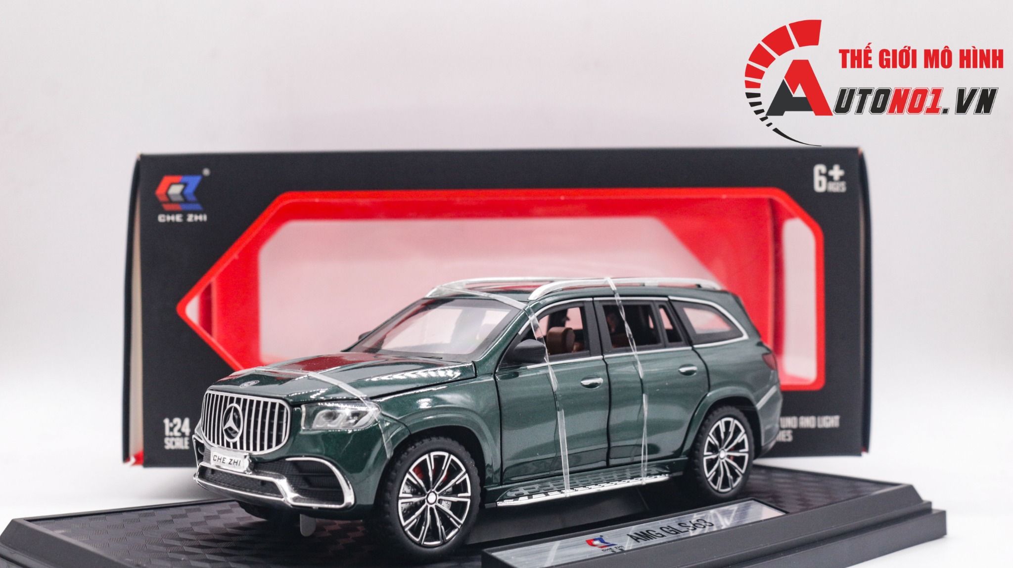  Mô hình xe Mercedes - Benz GLS63 AMG full open - đánh lái tỉ lệ 1:24 Chezhi CZ134P OT24070 