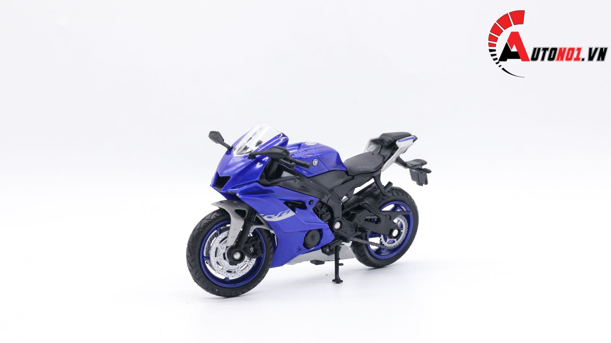  Mô hình xe Yamaha yzr r6 blue 1:18 Welly 7814 