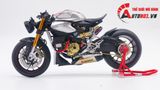  Mô hình xe cao cấp Ducati 1199 Panigale Cafe Racer Grey Red cao cấp nồi khô ghi đông mâm căm 1:12 Tamiya D201 