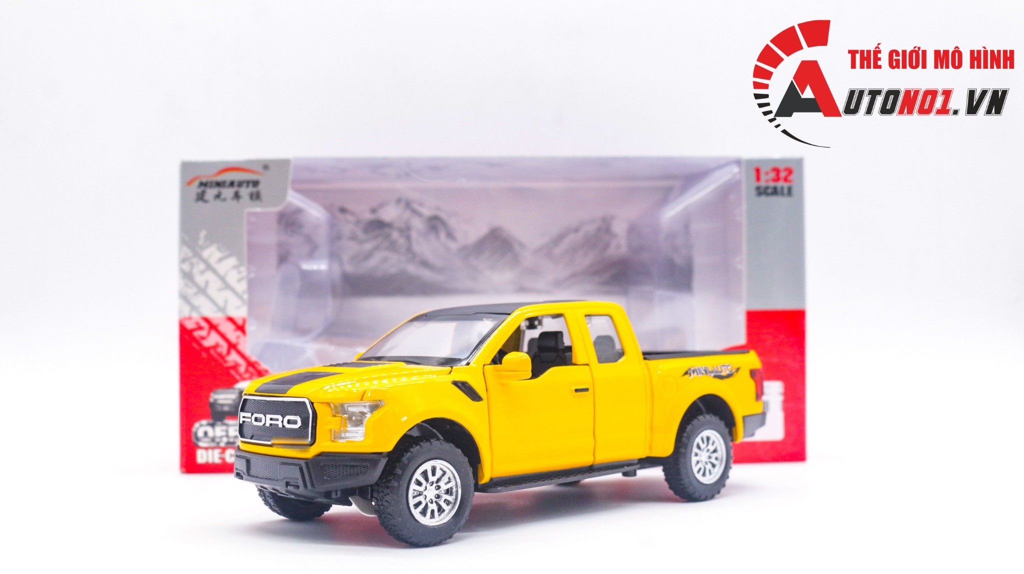  Mô hình Ford Raptor F150 tỉ lệ 1:32 Miniauto 32128 4773 