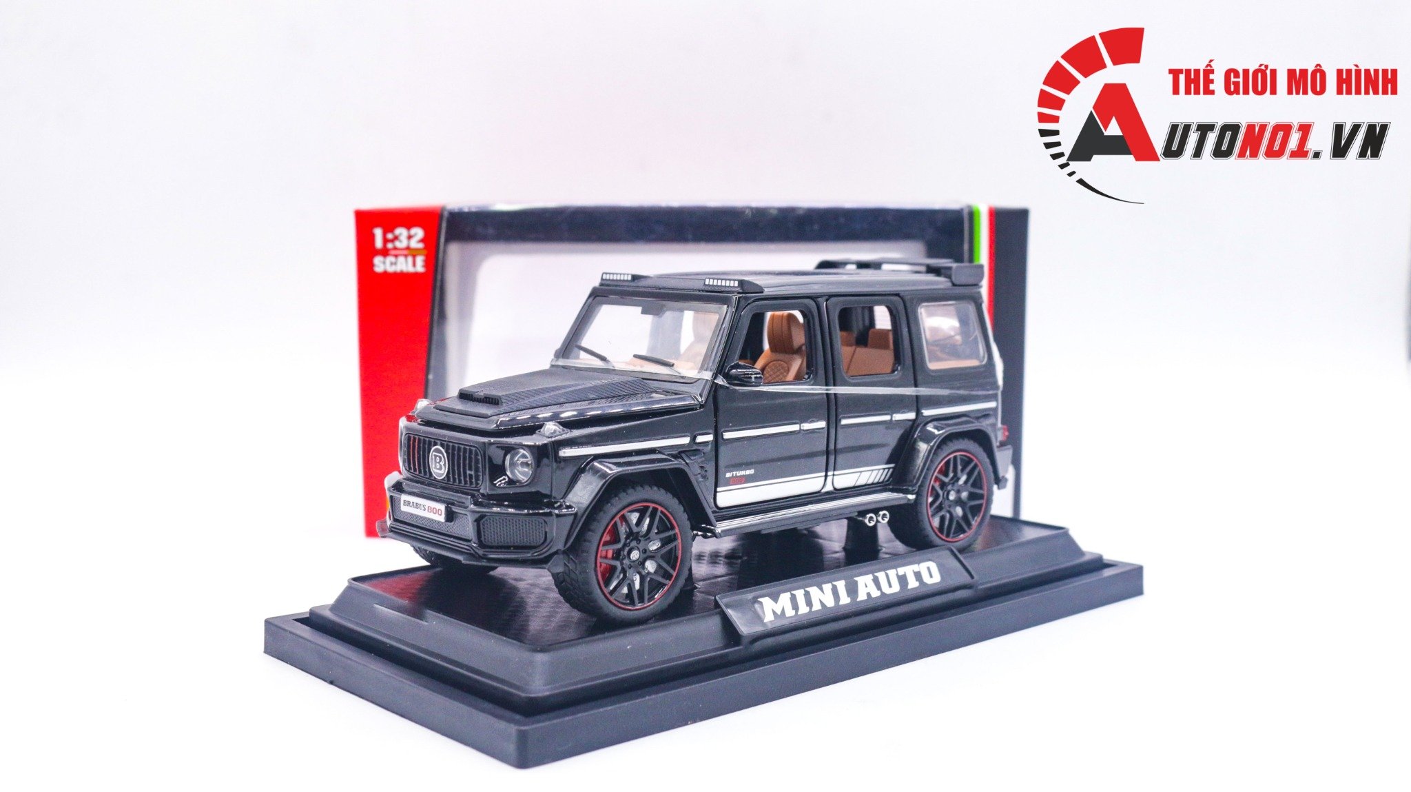  Mô hình xe Mercedes-Benz Brabus G800 có đế tỉ lệ 1:32 Miniauto DC32423 OT610 