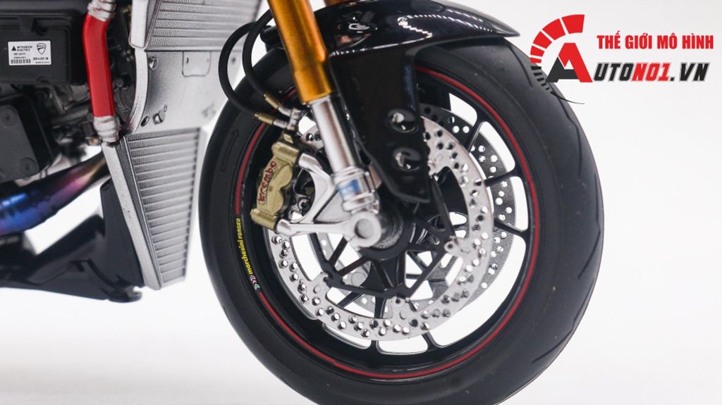 MÔ HÌNH CAO CẤP DUCATI 1199 PANIGALE CAFE RACER GREY RED ĐỘ GHI ĐÔNG 1:12 TAMIYA D216