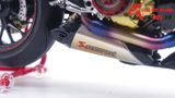  Mô hình xe cao cấp Ducati 1199 Panigale Cafe Racer Grey Red cao cấp nồi khô ghi đông mâm căm 1:12 Tamiya D201 