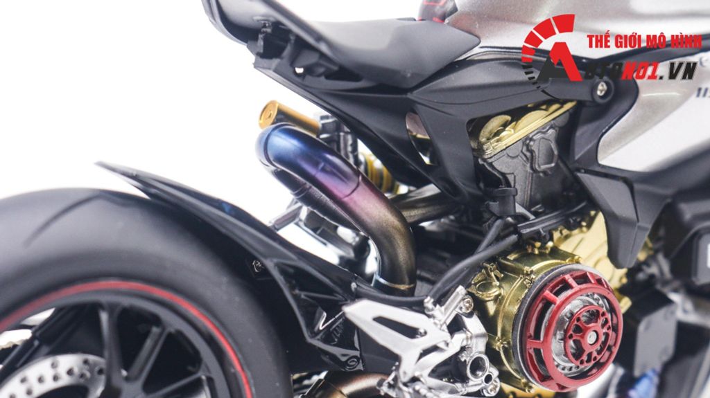 MÔ HÌNH CAO CẤP DUCATI 1199 PANIGALE CAFE RACER GREY RED ĐỘ GHI ĐÔNG 1:12 TAMIYA D216