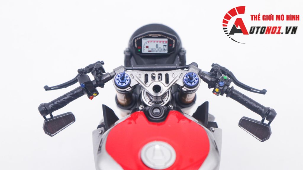 MÔ HÌNH CAO CẤP DUCATI 1199 PANIGALE CAFE RACER GREY RED ĐỘ GHI ĐÔNG 1:12 TAMIYA D216