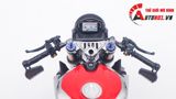  Mô hình xe cao cấp Ducati 1199 Panigale Cafe Racer Grey Red cao cấp nồi khô ghi đông mâm căm 1:12 Tamiya D201 