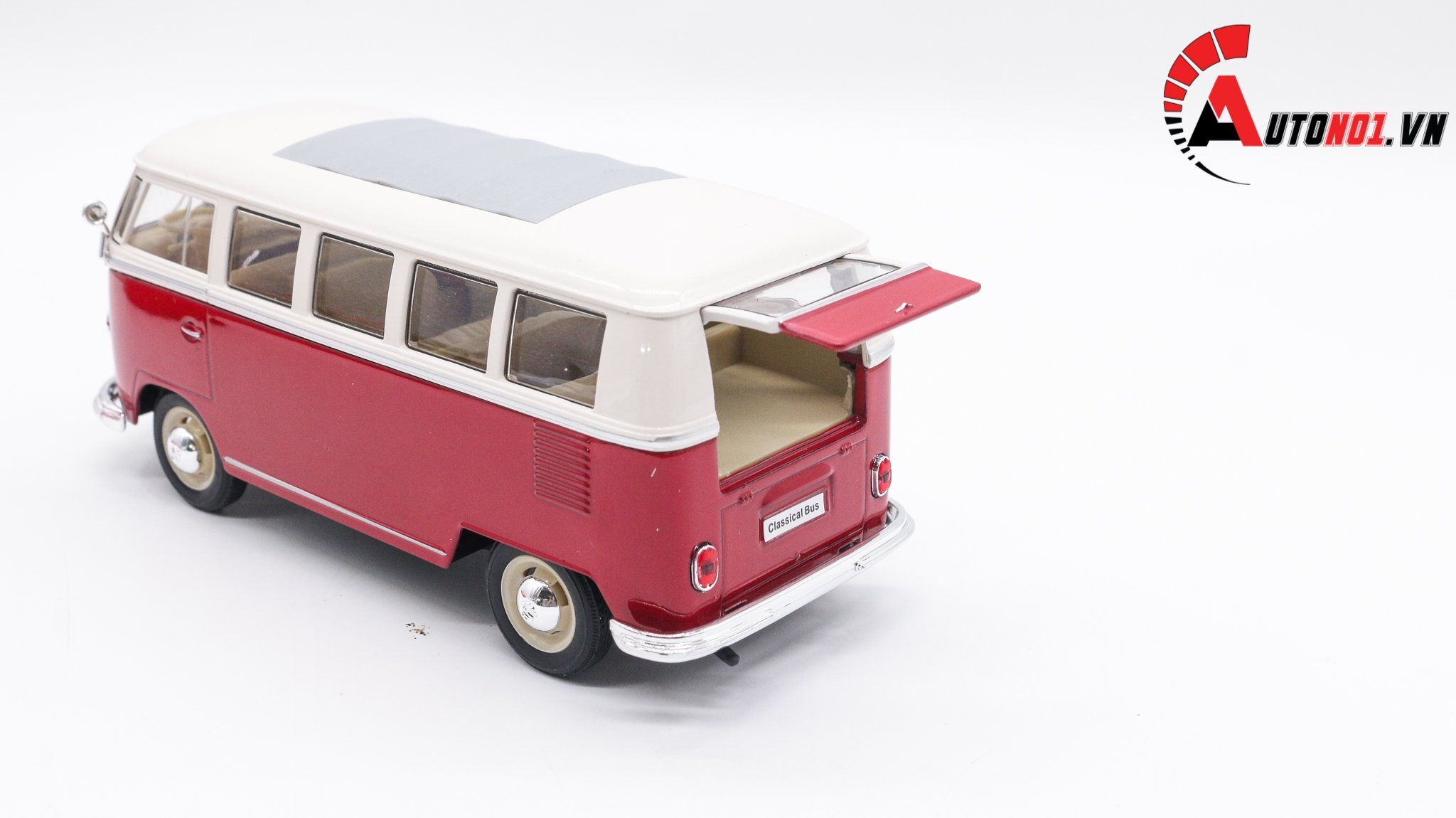  Mô hình xe Volkswagen T1 Bus Red 1:24 Welly 7022 