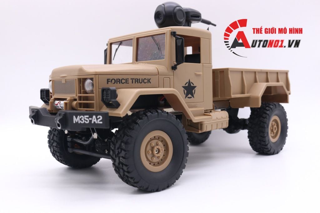 MÔ HÌNH XE ĐIỀU KHIỂN QUÂN SỰ FORCE TRUCK YELLOW CAMERA 4WD 1:16 6799