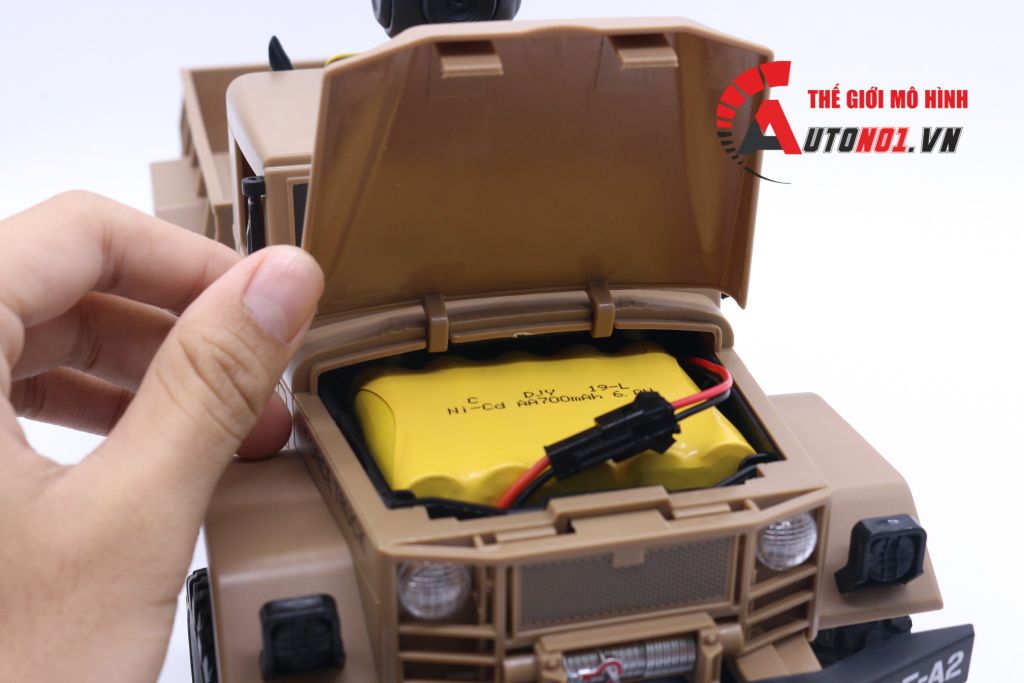 MÔ HÌNH XE ĐIỀU KHIỂN QUÂN SỰ FORCE TRUCK YELLOW CAMERA 4WD 1:16 6799