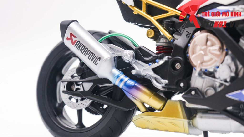 MÔ HÌNH XE BMW S1000RR FRANCES BLUE RED WHITE 1:12 AUTONO1 D226F