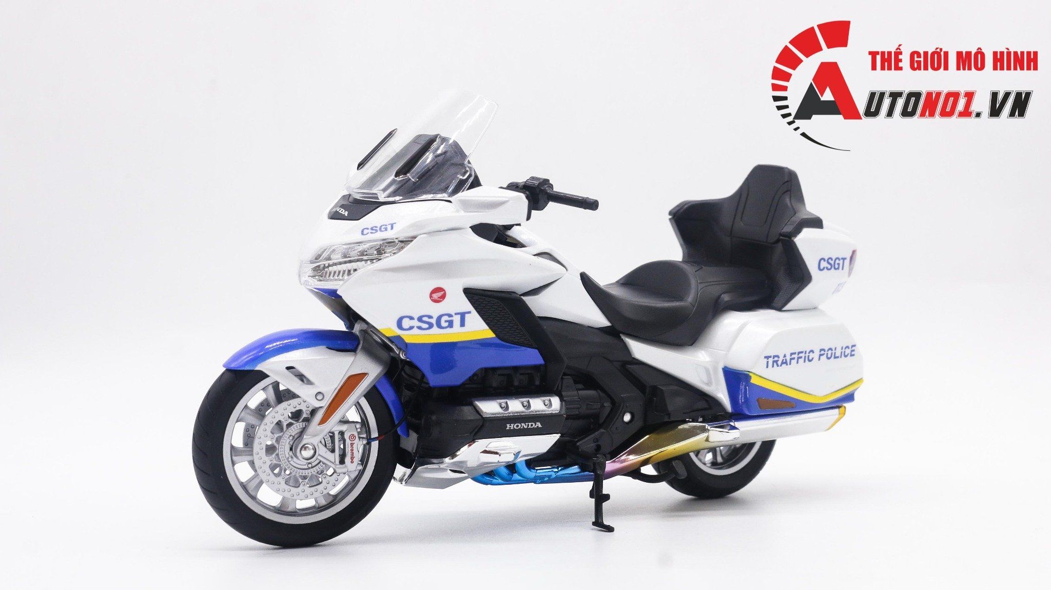  Mô hình xe độ Honda Goldwing 2020 Csgt 1:12 Autono1 Welly D169A 