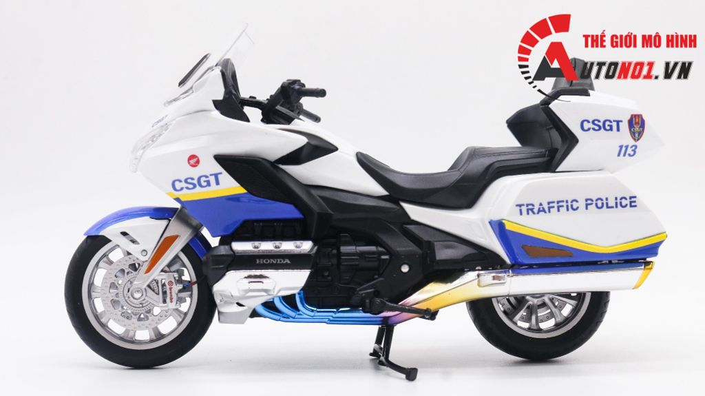 MÔ HÌNH XE HONDA GOLDWING 2020 ĐỘ CSGT 1:12 AUTONO1 D169