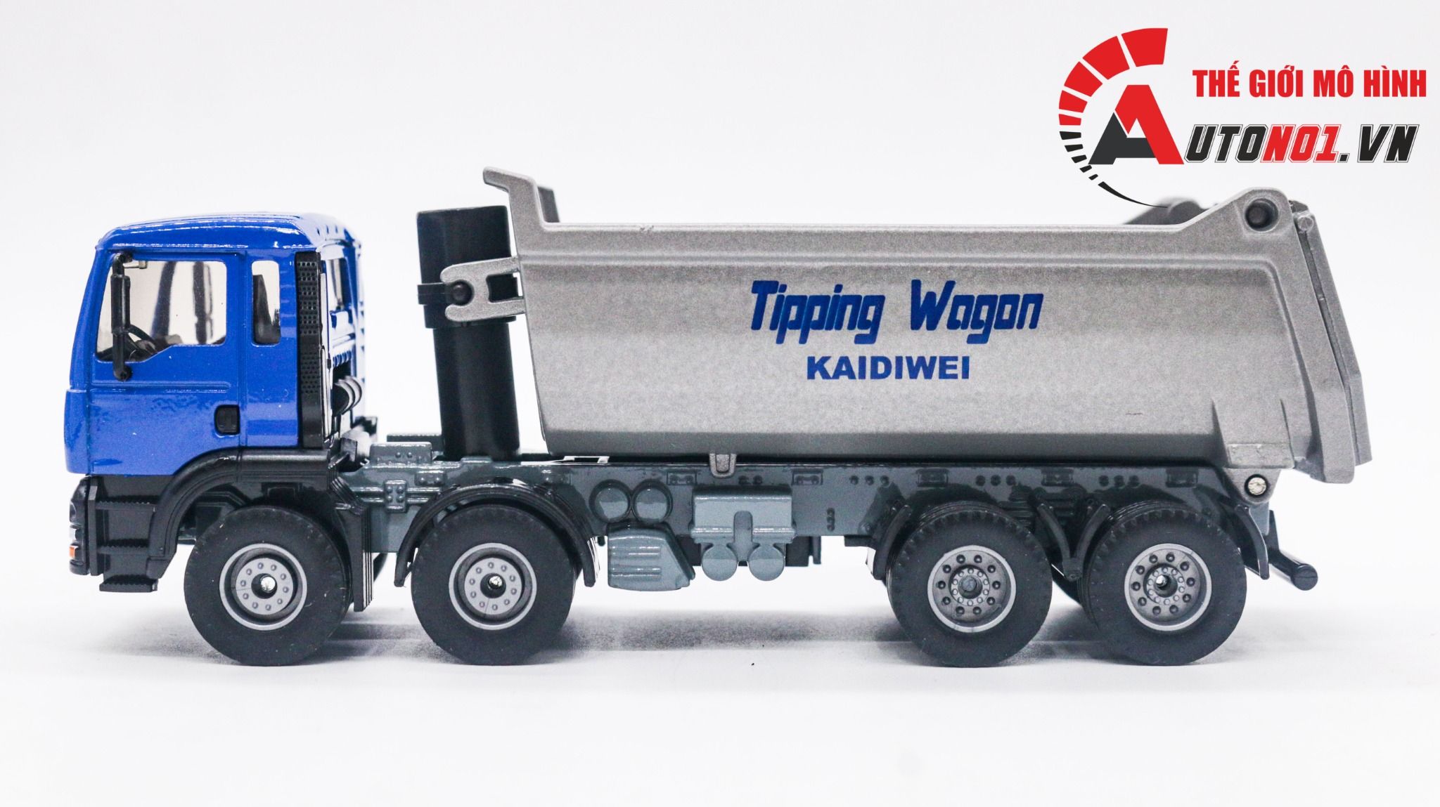  Mô hình xe tải tự đổ bằng kim loại tỉ lệ 1:50 KDW Kaidiwei 1385 