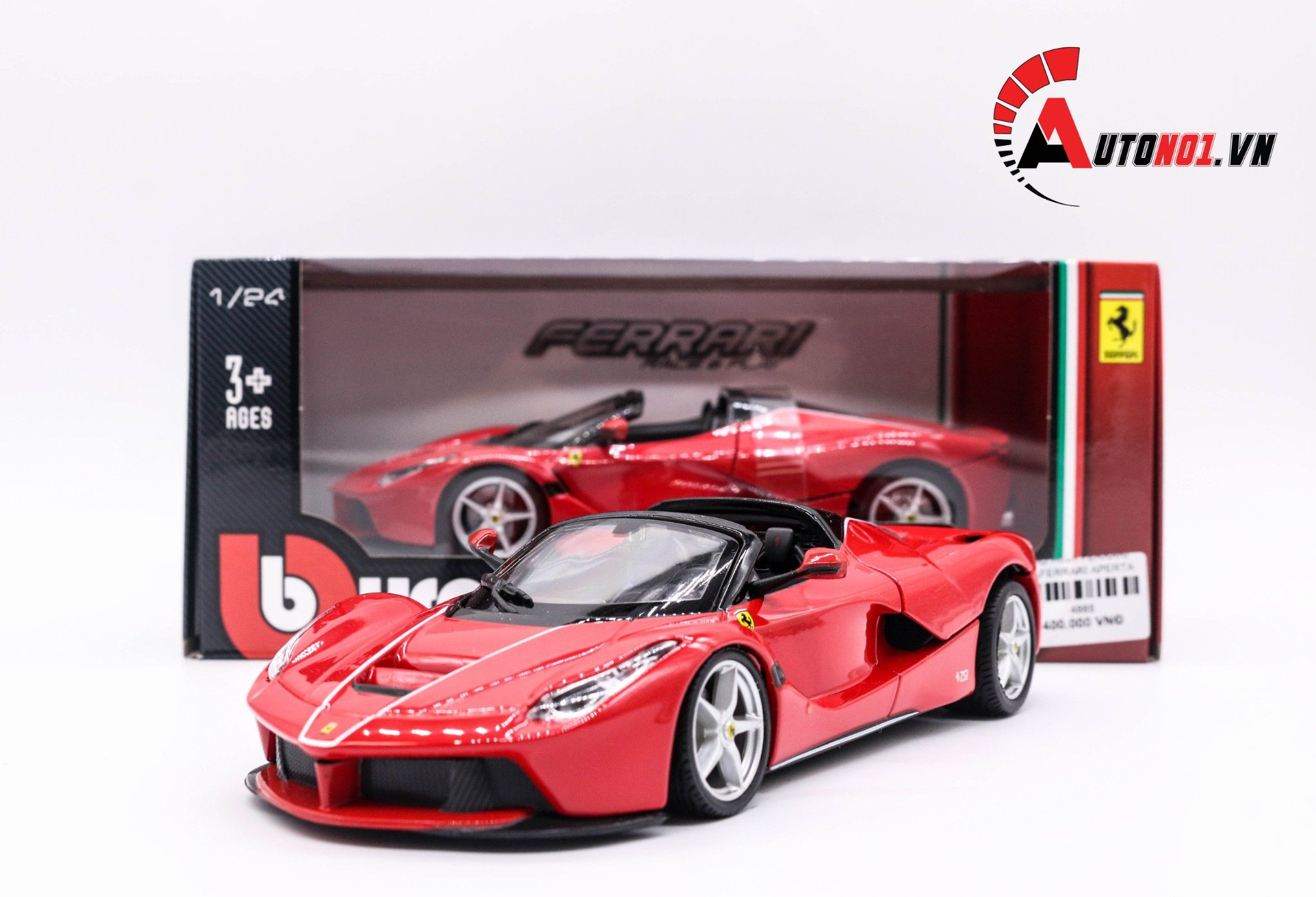  Mô hình xe Ferrari Laferrari Aperta Red 1:24 Bburago 4885 