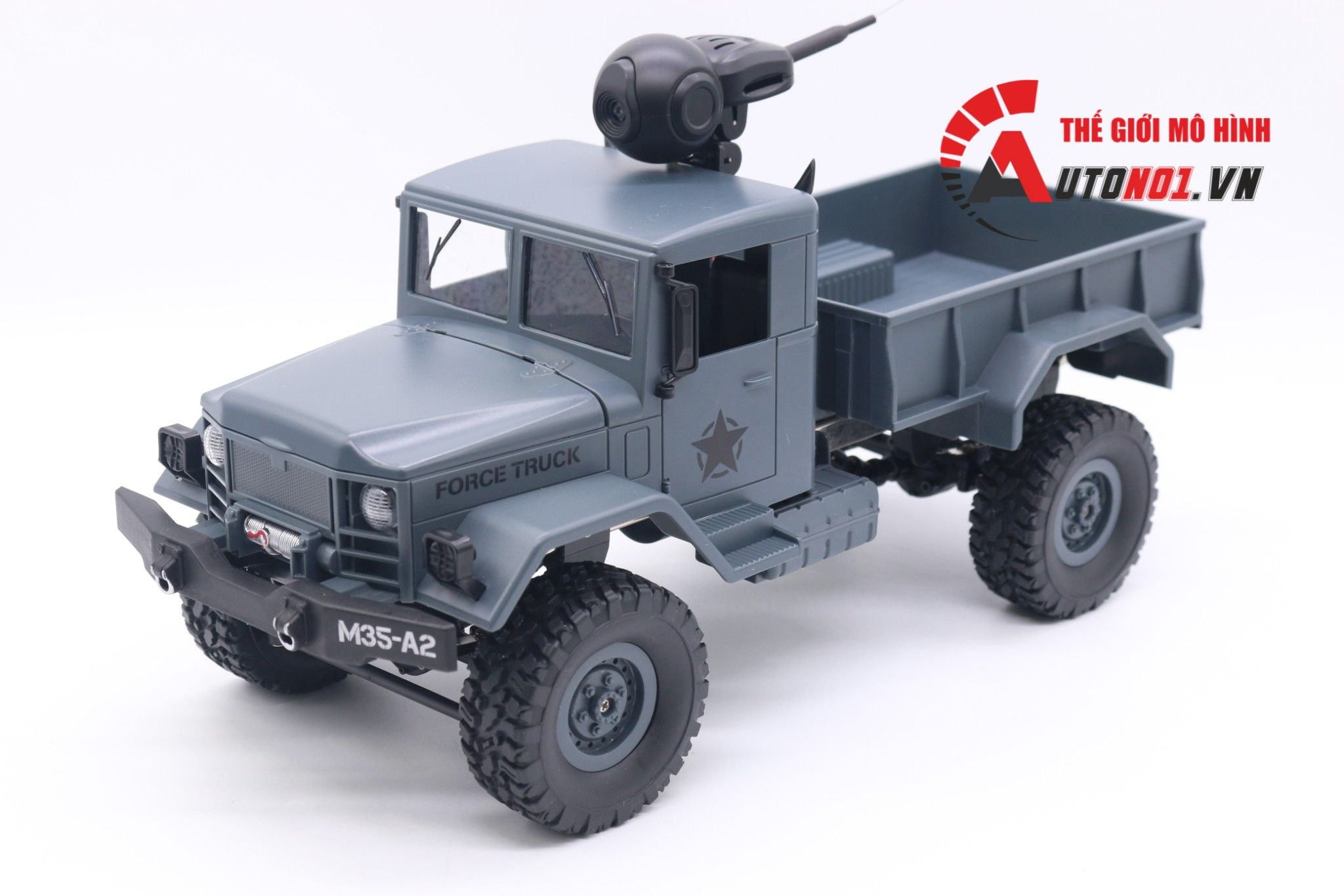  MÔ HÌNH XE ĐIỀU KHIỂN QUÂN SỰ FORCE TRUCK BLUE CAMERA 4WD 1:16 6800 