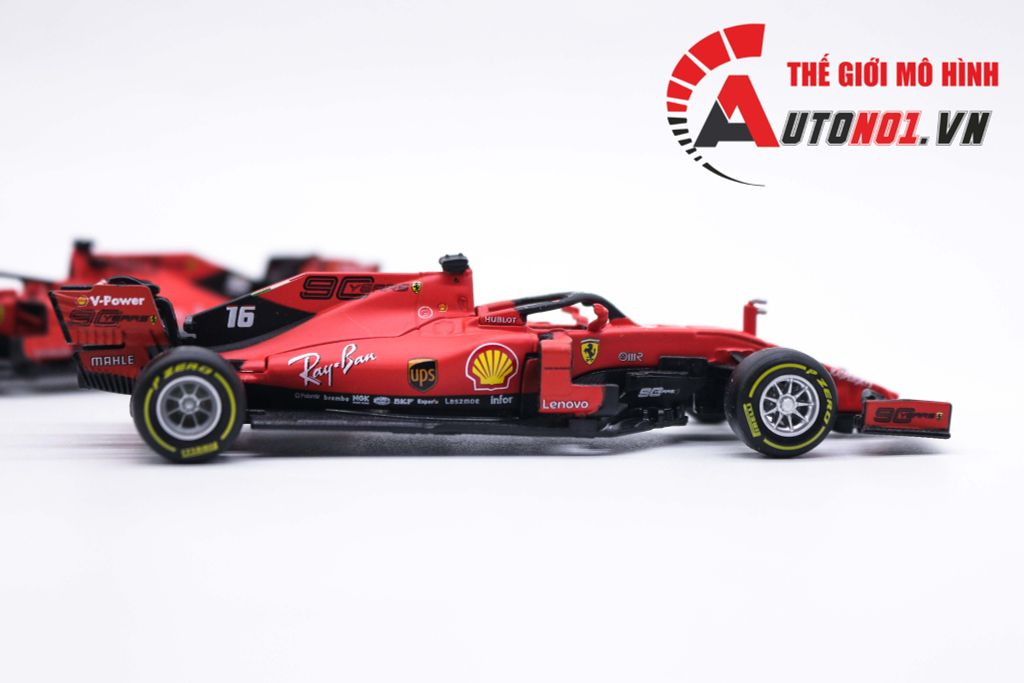 MÔ HÌNH 2 XE F1 FERRARI SF90 #5 AND SF90 #16 2019 1:43 BBURAGO 7540