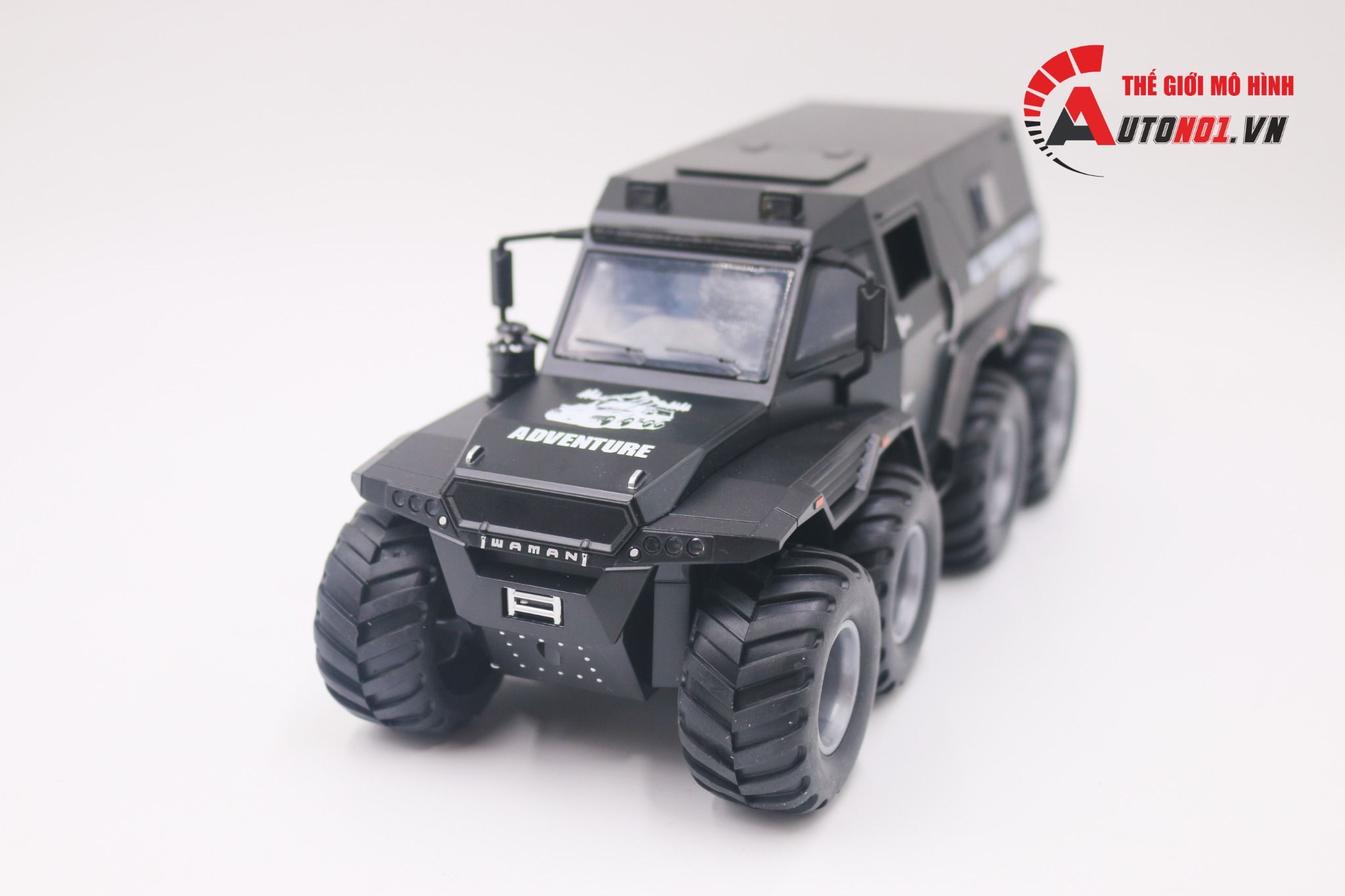  Mô hình xe địa hình lội nước Shaman 8x8 1:24 Miniauto OT490 