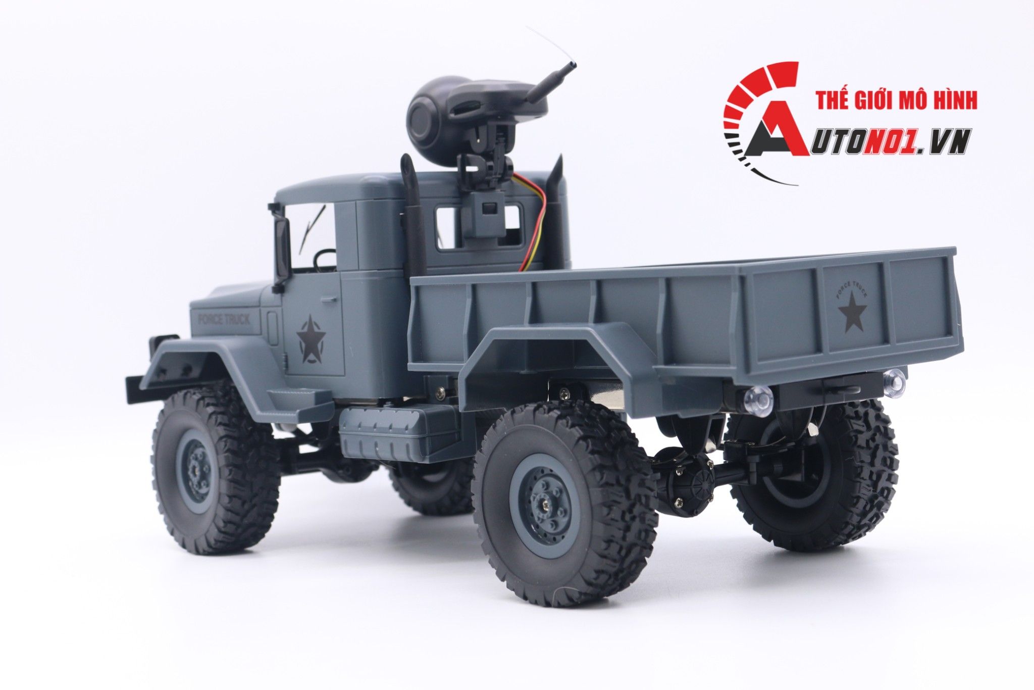  MÔ HÌNH XE ĐIỀU KHIỂN QUÂN SỰ FORCE TRUCK BLUE CAMERA 4WD 1:16 6800 