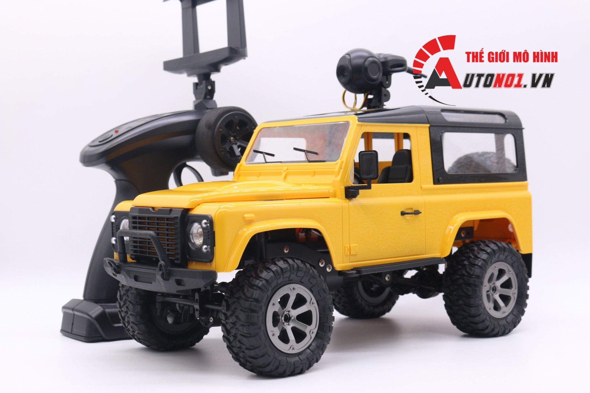  MÔ HÌNH XE ĐIỀU KHIỂN Ô TÔ CAMERA LAND ROVER FY003 YELLOW 4WD FAYEE 1:16 6796 