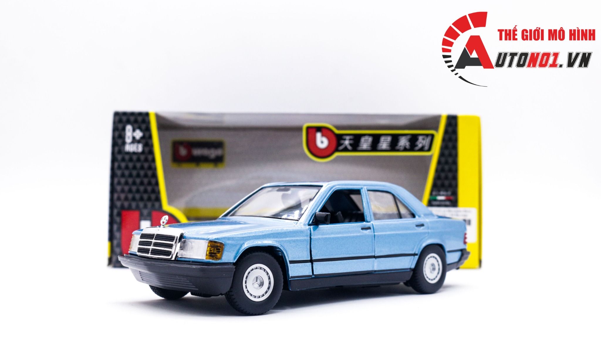  Mô hình xe Mercedes Benz 190E tỉ lệ 1:24 Bburago OT269 