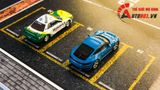  Diorama mặt đường drift/ bãi đỗ xe parking in PP cán mờ chống nước bụi bẩn khổ dài 40x80cm cho xe mô hình 1:64 DR037 