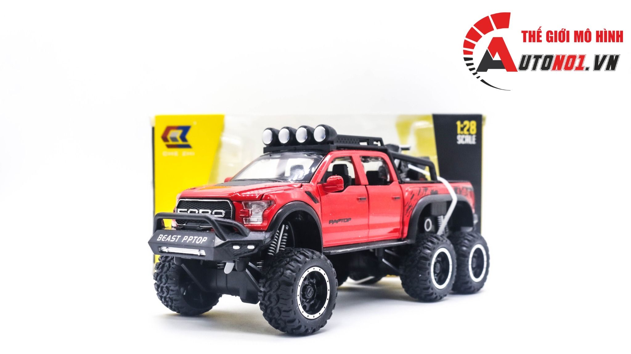  Mô hình xe Ford Beast Raptor F150 Offroad tỉ lệ 1:28 Chezhi 32129 6000 