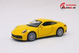  Mô hình xe Porsche 911 Carrera 4s Yellow 1:36 Welly OT011 