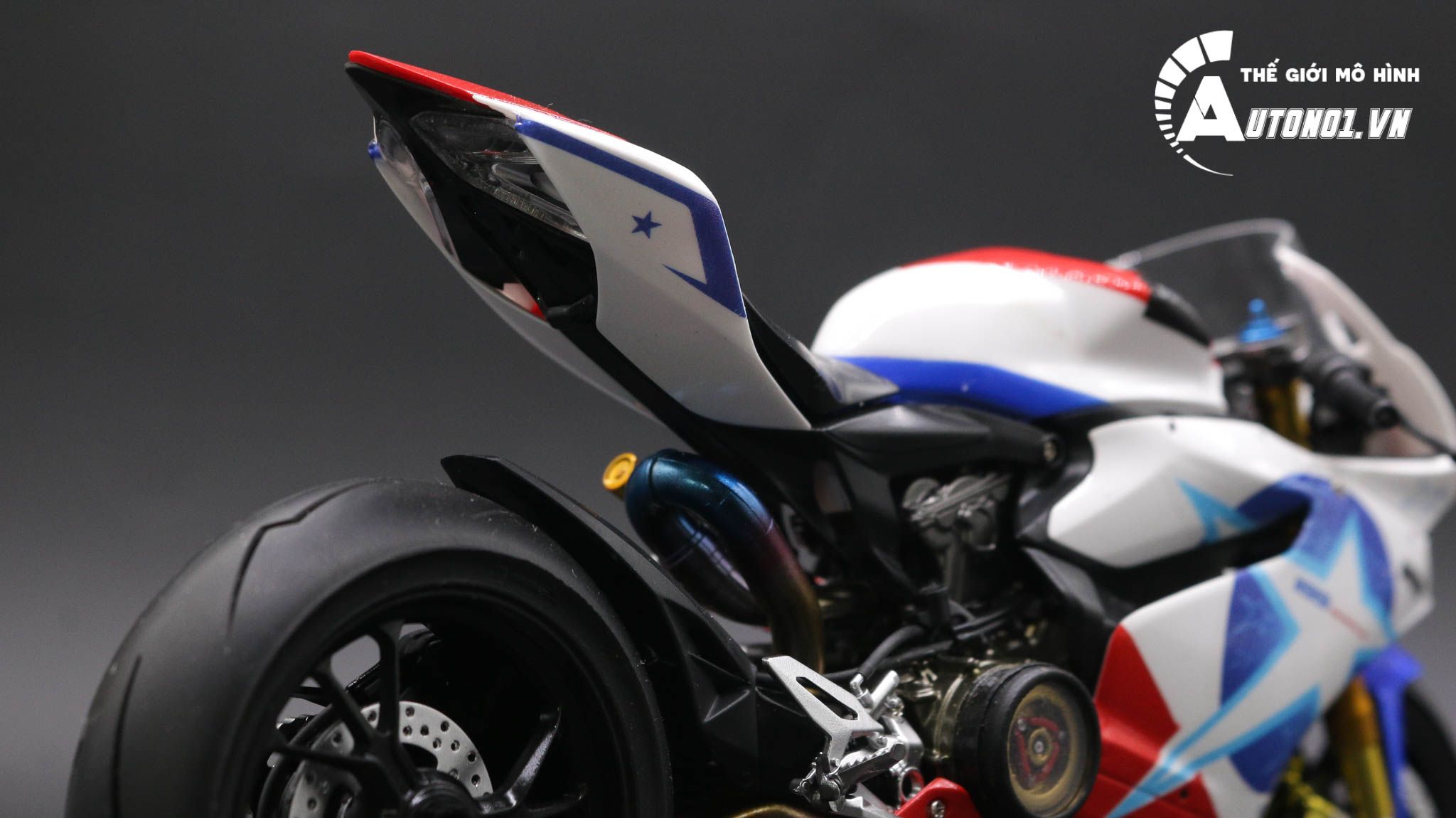  Mô hình xe cao cấp Ducati 1199 Panigale Custom Decal Nicky Hayden 69 1:12 Tamiya D065 