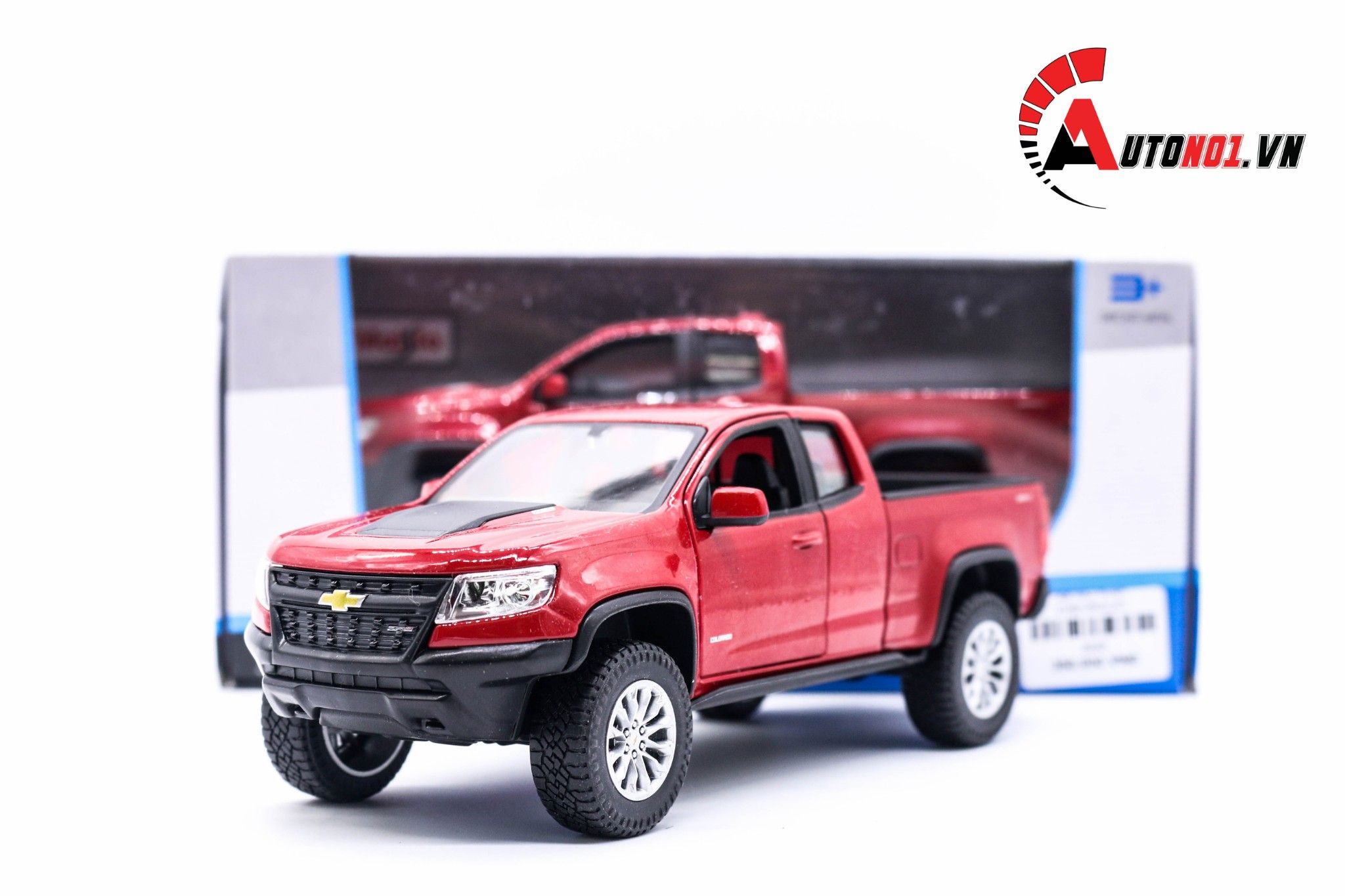  XE MÔ HÌNH CHEVROLET COLORADO ZR2 RED 1:27 MAISTO 5003 