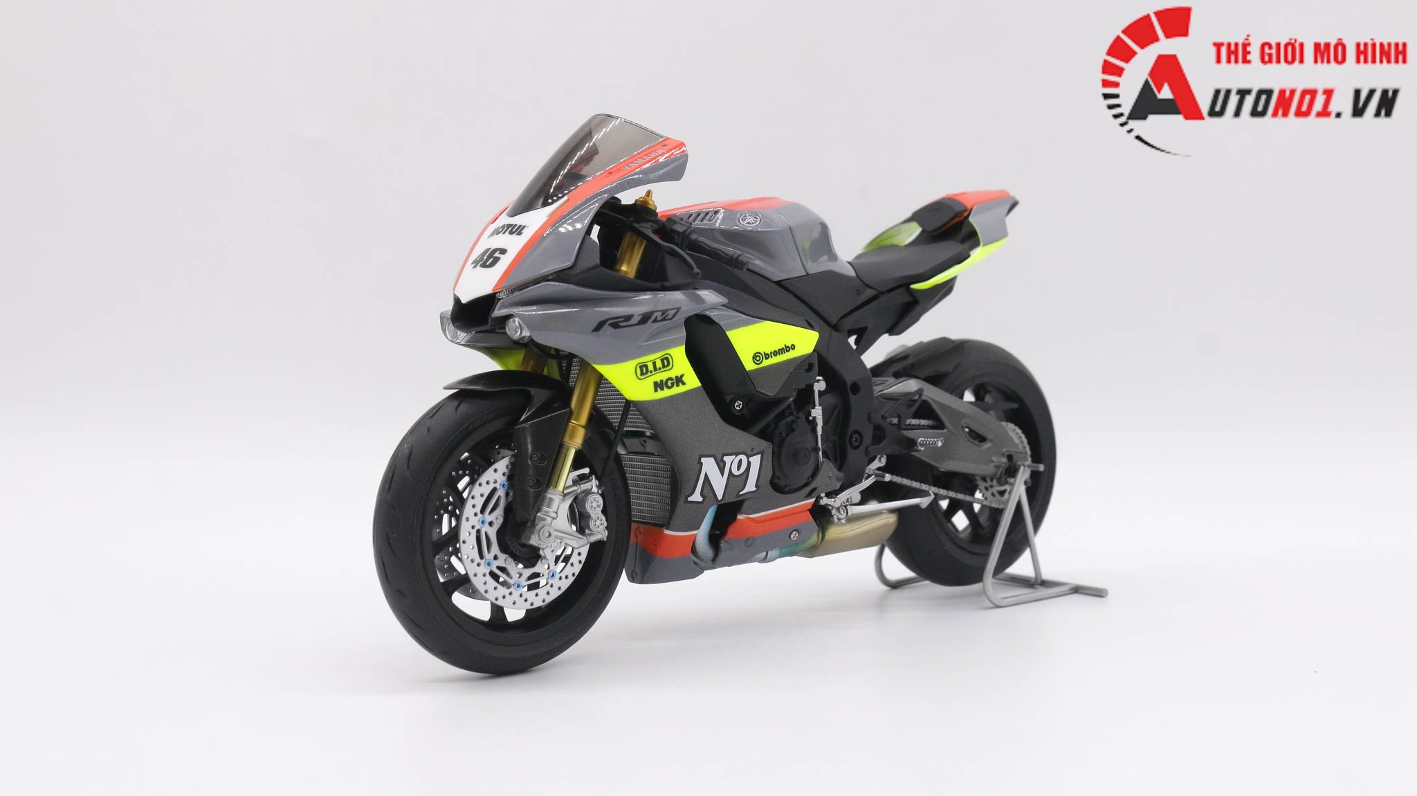  Mô hình xe Yamaha R1m Custom No.1 1:12 Tamiya D123b 