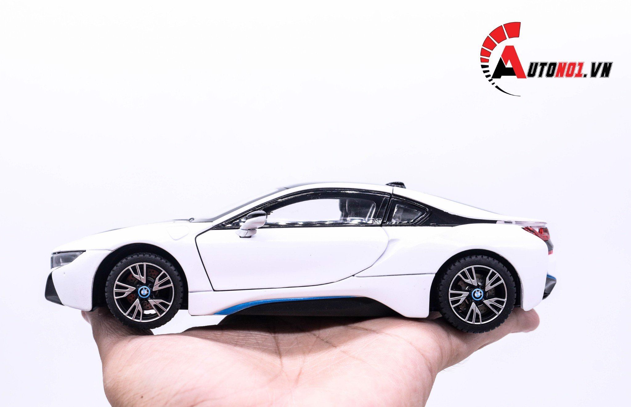  Mô hình xe Bmw I8 đánh lái được full open 1:24 Rastar 3661 