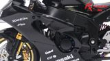  Mô hình xe độ Kawasaki Ninja Zx-10r black độ tem - pô akrapovic 1:12 Autono1 Welly D240 
