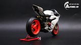  Mô hình xe cao cấp Ducati Corse 1199 Panigale White Pearl Lên Nồi Khô 1:12 Tamiya D068 
