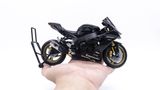  Mô hình xe độ Kawasaki Ninja Zx-10r black độ tem - pô akrapovic 1:12 Autono1 Welly D240 