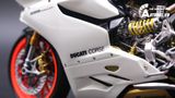  Mô hình xe cao cấp Ducati Corse 1199 Panigale White Pearl Lên Nồi Khô 1:12 Tamiya D068 