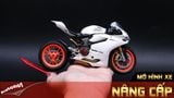  Mô hình xe cao cấp Ducati Corse 1199 Panigale White Pearl Lên Nồi Khô 1:12 Tamiya D068 