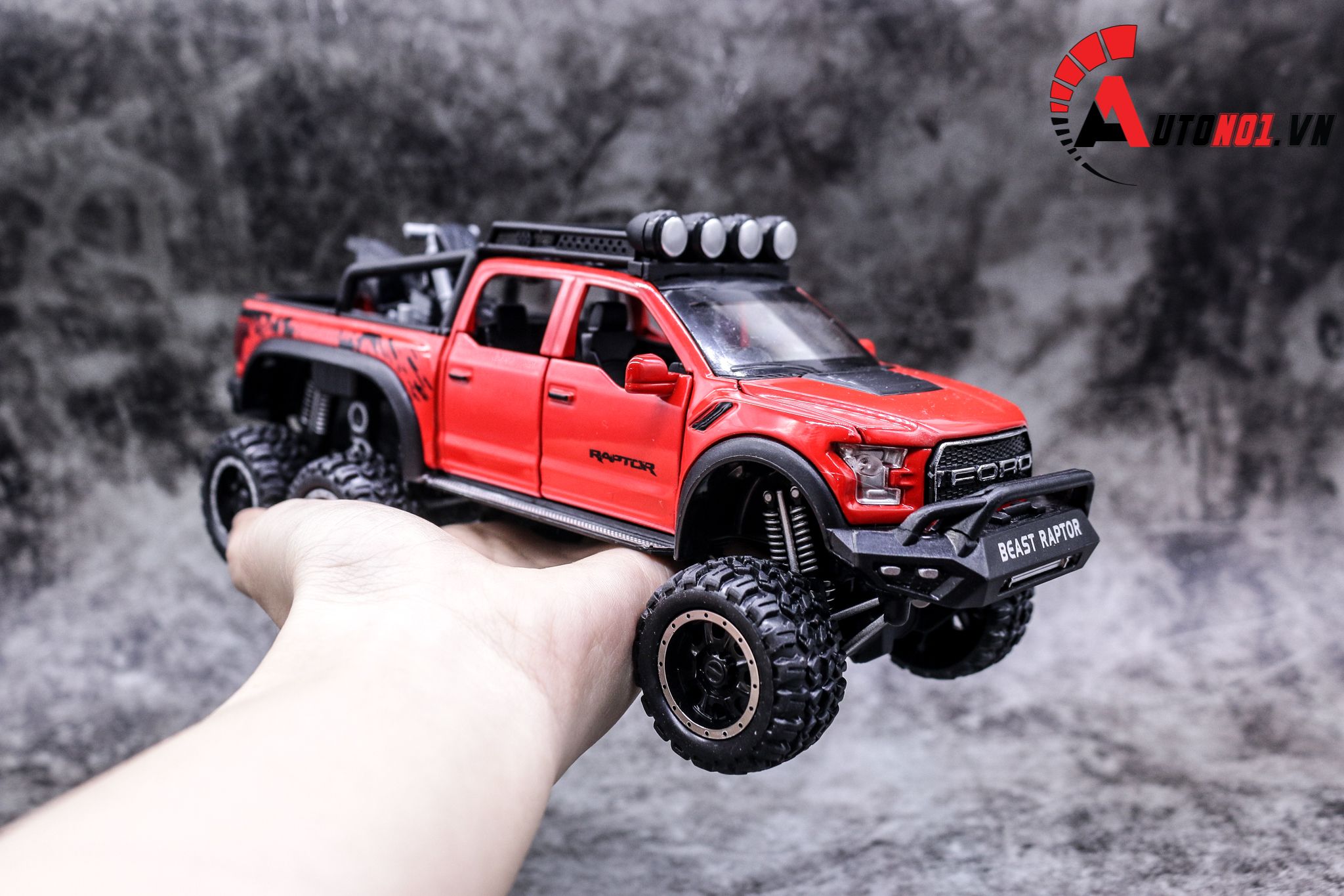  Mô hình xe Ford Beast Raptor F150 Offroad tỉ lệ 1:28 Chezhi 32129 6000 