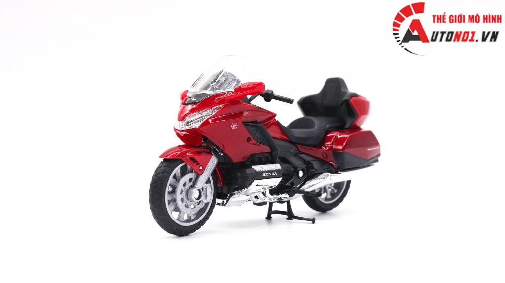 MÔ HÌNH XE HONDA GOLDWING 2020 RED 1:18 WELLY 3543